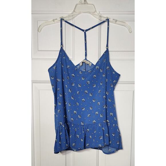 Abercrombie & Fitch V Neck Strappy Peplum Top in‎ Sz: S - Picture 1 of 4